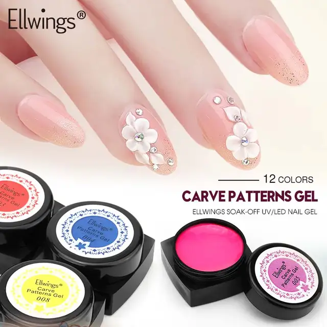Aliexpress Ellwings Acrylic Nail Polish 12 Colors Painting Ellwings Acrylic Nail Polish 12 Colors Painting Uv Gel Soak Off Sculpture Carved Glue