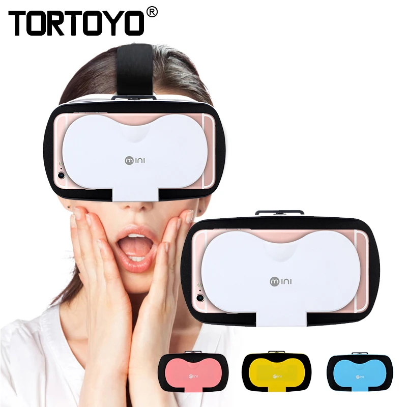Мини 3D очки виртуальной реальности крепление на голову шлем VR гарнитура Google