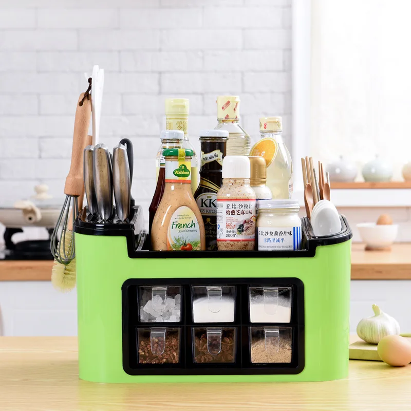 Многофункциональный кухонный стеллаж для хранения приправ, ящик для хранения емкостей, полка для палочек для еды, ящик для хранения, аксессуары для кухонных инструментов