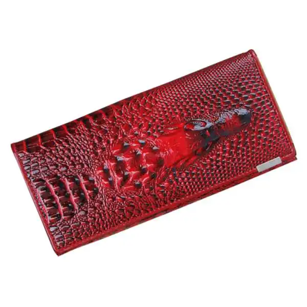 

Women Wallet Female 2017 Coin Purses Holders Genuine Leather 3D Embossing Alligator Ladies Crocodile Long Clutch Wallet