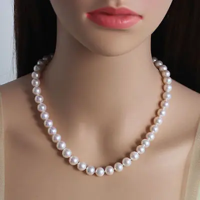

Hot selling free shipping********round 18" AAAA 5-6MM SOUTH SEA NATURAL White PEARL NECKLACE 14KGP GOLD CLASP