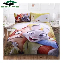 GOANG bedding Sets 3d bed sheet duvet cover pillow 100% polyester queen bedding set Cartoon Crazy rabbit Child room decoration цена GOANG bedding Sets 3d bed sheet duvet cover pillow 100% polyester queen bedding set Cartoon Crazy rabbit Child room decoration цены онлайн