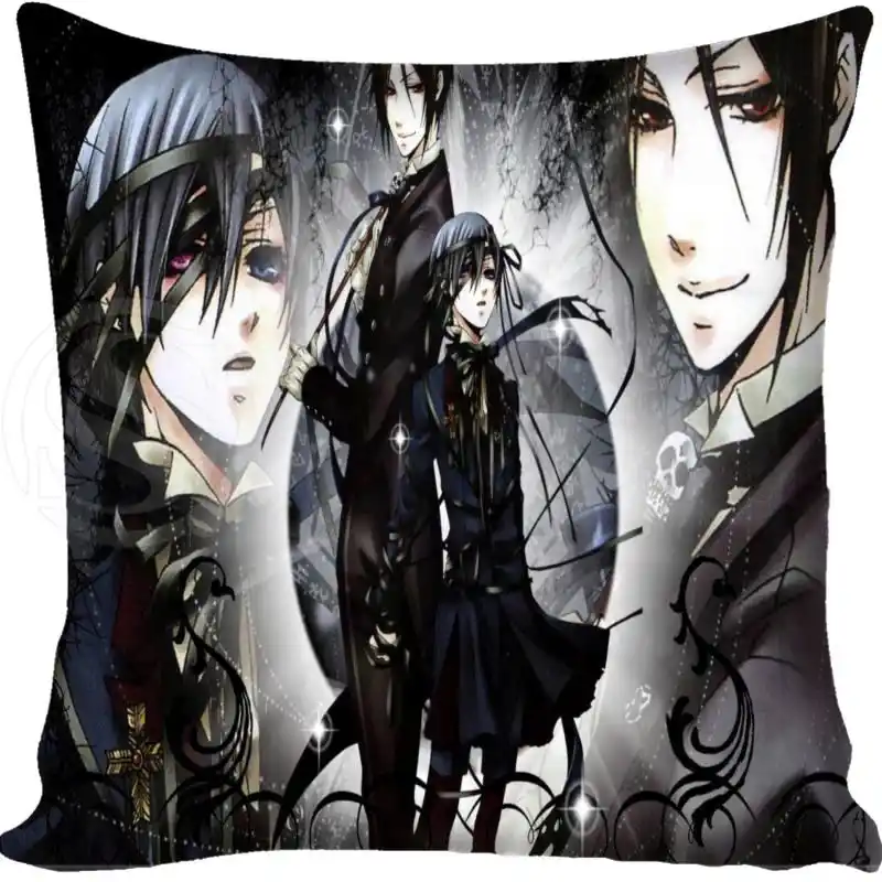 New Arrival Hot Sale Black Butler 2 Style Throw Pillowcase Square Zippered Pillow Cover Custom Gift H 0209 40 Zippered Pillow Covers Pillow Cover Custompillow Cover Aliexpress