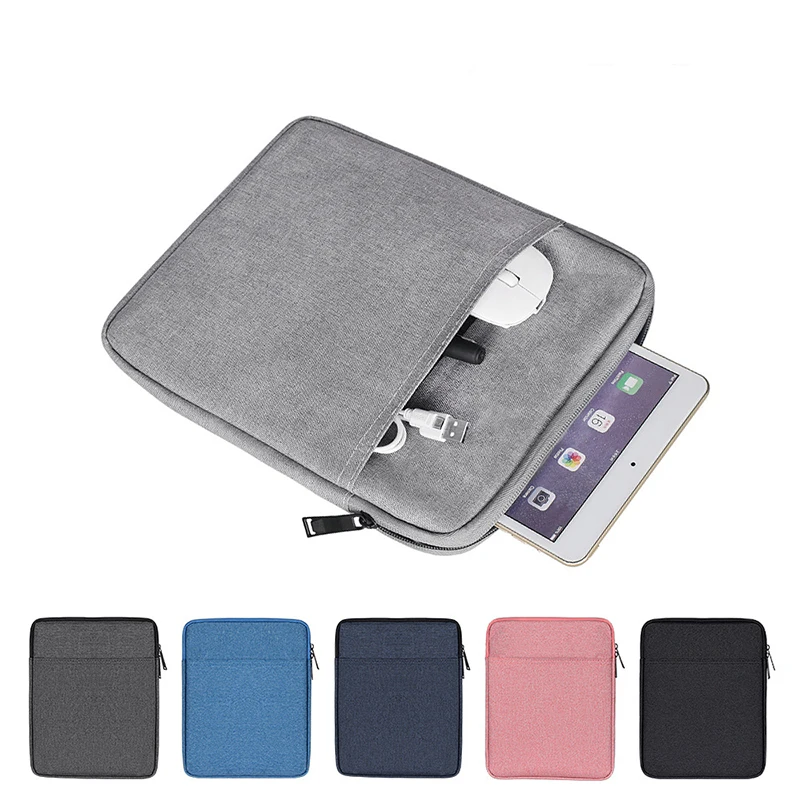 

A4 Document Bags For iPad Sleeve Case Computer Briefcase Shockproof Handbag Waterproof Nylon Bag Notebooks Pens Cover Bag