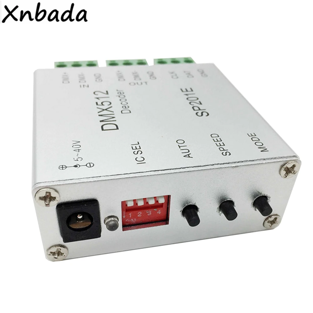 DMX512 декодер DMX контроллер для светодиодов для WS2801 WS2811 WS2812B Светодиодная лента модули Поддержка 2048 Пиксели DC5-40V