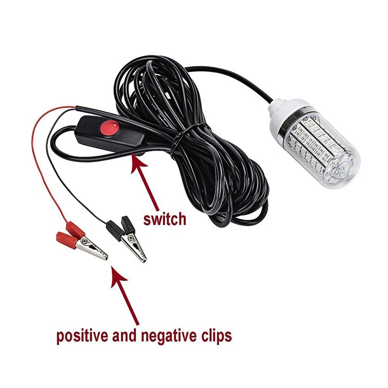 ABLD-12V-24V مصباح الصيد الأخضر 108 قطعة Led كشاف الصيد تحت سطح الماء السحر صياد السمك مصباح يجذب الجمبري الحبار الكريل