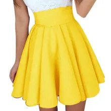 Saia, Женская Однотонная юбка, Дамское повседневное бальное платье, короткая мини юбка, простые вечерние юбки-пачки с высокой талией, Коктейльная юбка, Faldas Mujer# Z