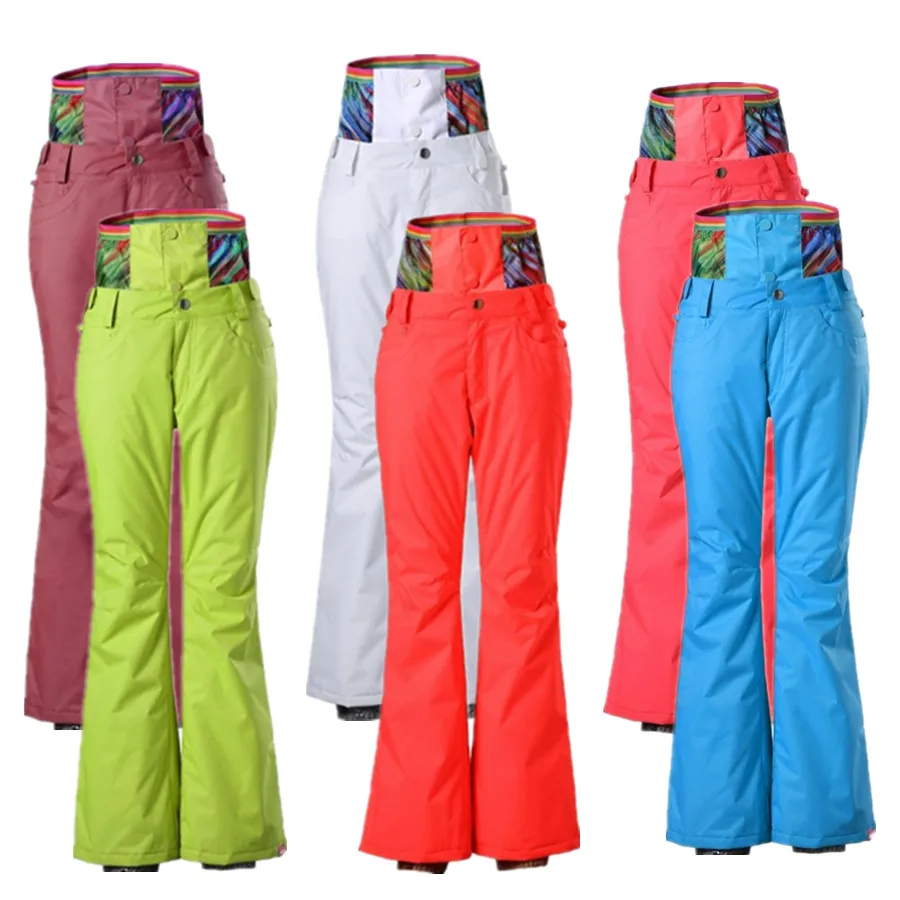 high waisted snow pants