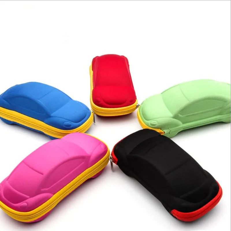 

KDDOU Fashion lovely Color Kids Car glasses Shaped Packaging Case Cute children glasses box portable glasses accessories KD-91