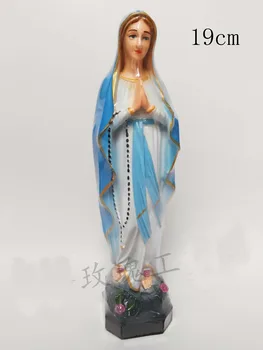 

Roman Catholic Family Decoration 19cm Exquisite Ceramic Statue of the Virgin Mary Fatima