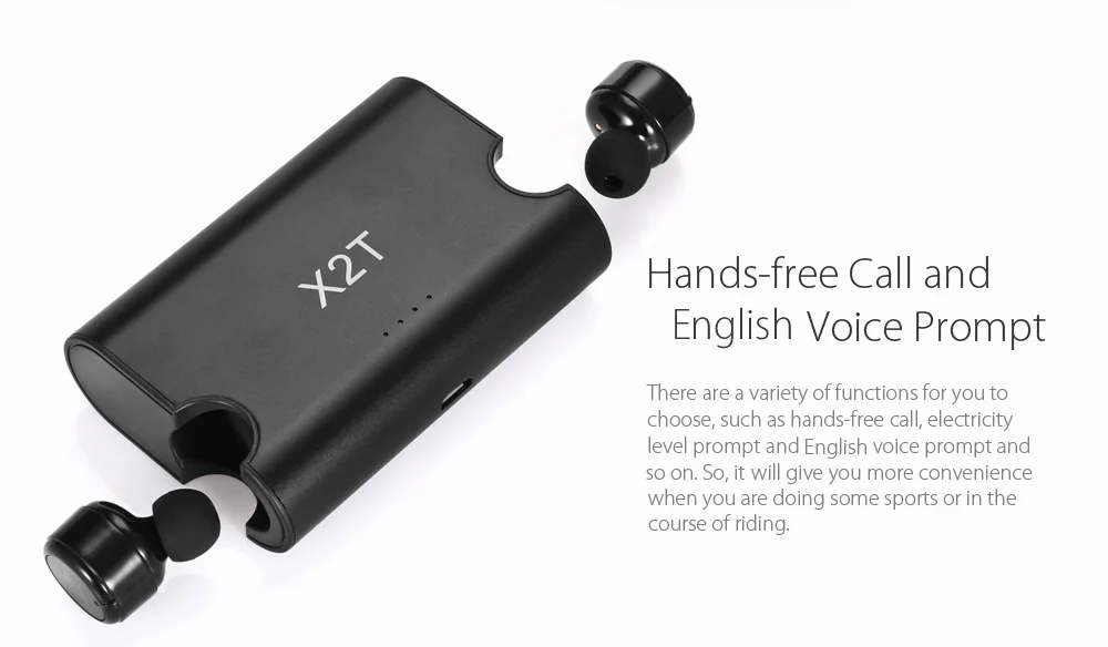 Mini X2T Wireless In-ear Double Bluetooth Headset