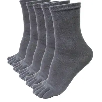 

5 Pairs Men Sports Running Five Finger Toe Socks Elastic Short Soild Socks With Separate Toes Sport Socks Women Meias 2020 #T1G
