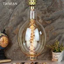 BT180 винтажная большая лампа Эдисона E27 220 В 110 В 60 Вт Глобус Ретро Античная лампа накаливания винтажная лампа накаливания дизайн Декор Светильник