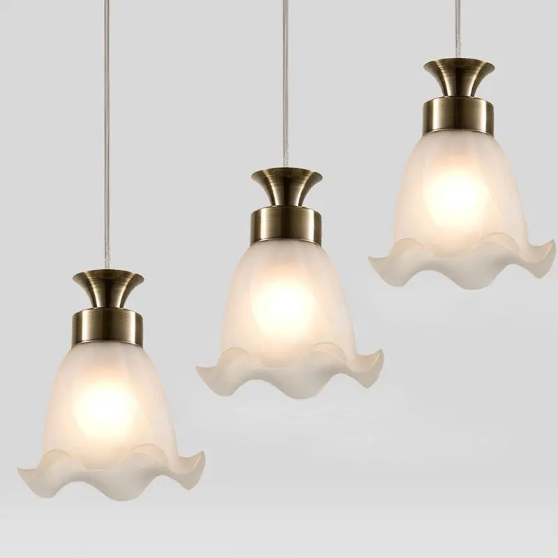 

European Glass Restaurant Pendant Lights Fashion Hallway Pendant Lamp Balcony Bar Cafe Pendant Lamps