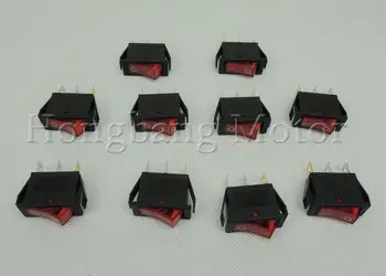 

Free shipping!50Pcs/Lot 3 Pin Red Light ON / OFF Rocker Switch 250V 15A 125V20A