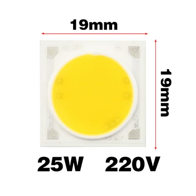 RAYWAY 5 шт. умный IC светодиодный COB Чип 30 Вт 25 Вт 20 Вт 15 Вт 10 Вт 7 Вт 5 Вт AC 220 В Высокий люмен Cree светодиодный чип для лампы DIY Точечный светильник из бисера - Испускаемый цвет: 25w