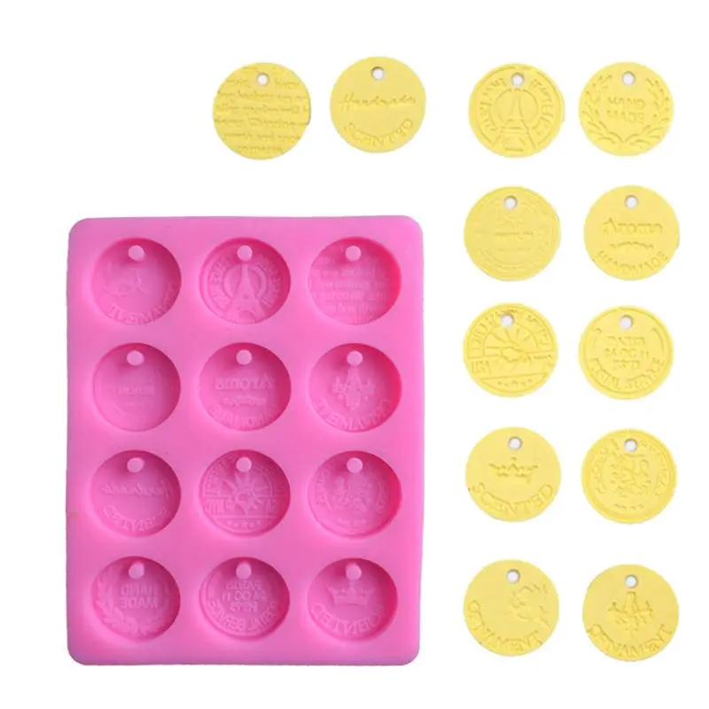 

Travel Commemorative Coin Pendant Silicone Mold DIY Resin Jewelry Baking Tools