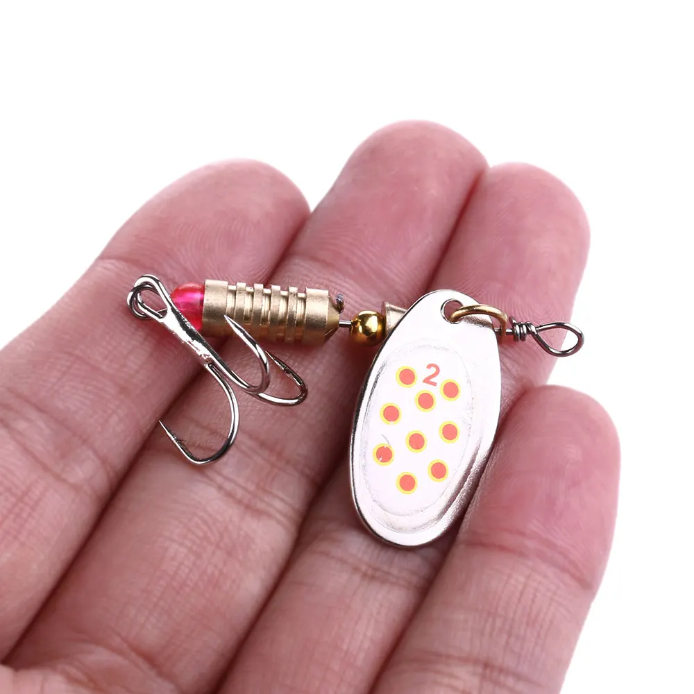 1 шт. вращающаяся блесна металлическая наживка Fishin приманки блестки приманка