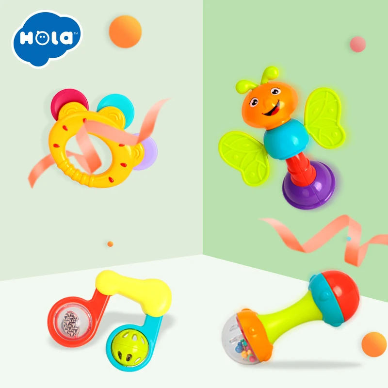 10PCS/Lot Baby Toys Musical Instrument Colorful Infant Animal Handbell Rattle Shaker Bell Ring Ball Toy Newborns Gifts 10PCS/Lot Baby Toys Musical Instrument Colorful Infant Animal Handbell Rattle Shaker Bell Ring Ball Toy Newborns Gifts
