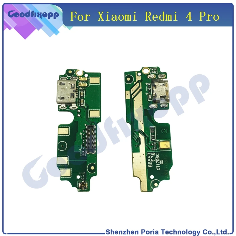 XM0034 Original For Xiaomi redmi 4 pro USB Charging Port Flex Cable Dock Connector Charging Port Board Repair Parts In Mobile Phone(2)