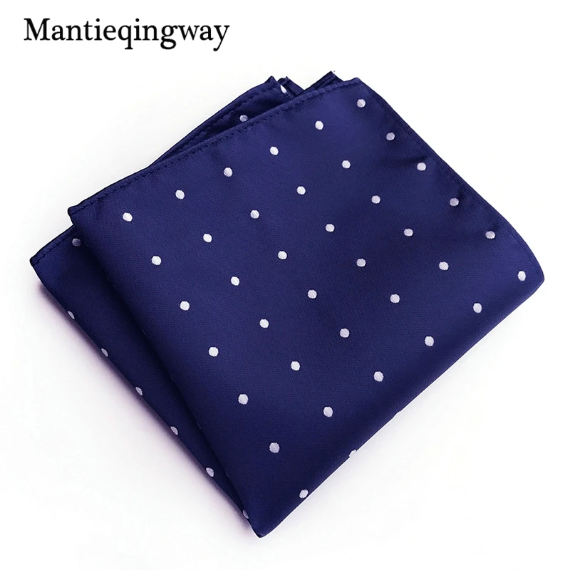 Mantieqingway маленькие точки Пейсли платок для Для мужчин жаккарда с цветочным принтом Карманный площадь Свадебная Hanky Для мужчин S Интимные