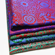 Китайская жаккардовая тканая сатиновая ткань, платье Qipao, монгольский халат, тибетская одежда, ручная работа, декоративная ткань