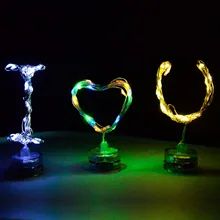 Праздничный светодиод, гирлянда RGB, 2*2032, батарея, 6 в, кнопка, Рождественские огни, 2 м, 20 светодиодный, s, сказочный фестиваль, свадьба, 10 шт