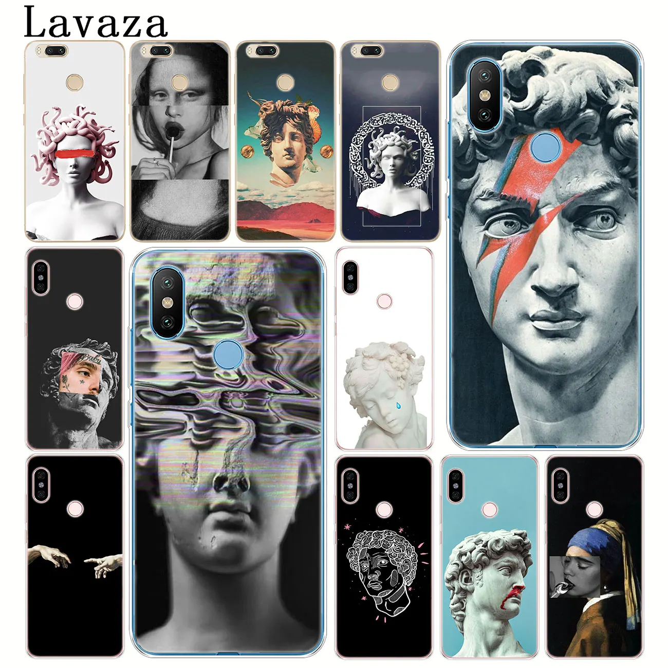 

Lavaza Art David Statue flower Hard Phone Shell Case for Xiaomi MI Redmi S2 6A 4A Plus Note 7 5 4 4X 6 Pro 5A Prime Cover