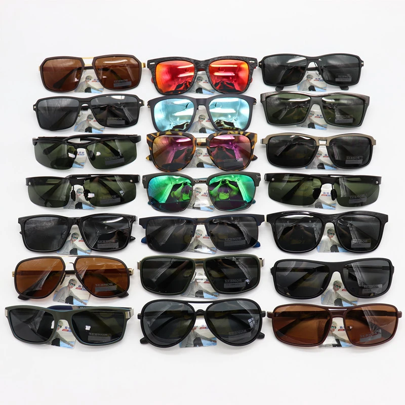 Cubojue venta al por mayor gafas de sol polarizadas para hombre TR90 gafas de sol espejadas para hombre conducción alta calidad venta en lote unids/lote|De los hombres gafas de sol| -