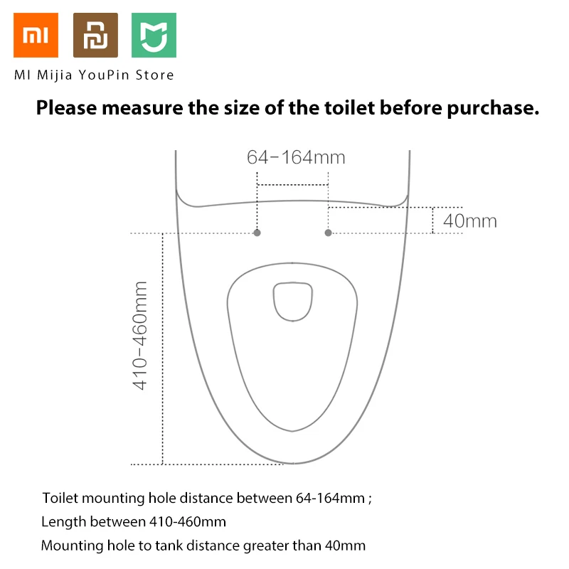 Оригинальный умный чехол для унитаза Xiaomi Youpin теплая интеллектуальная крышка с