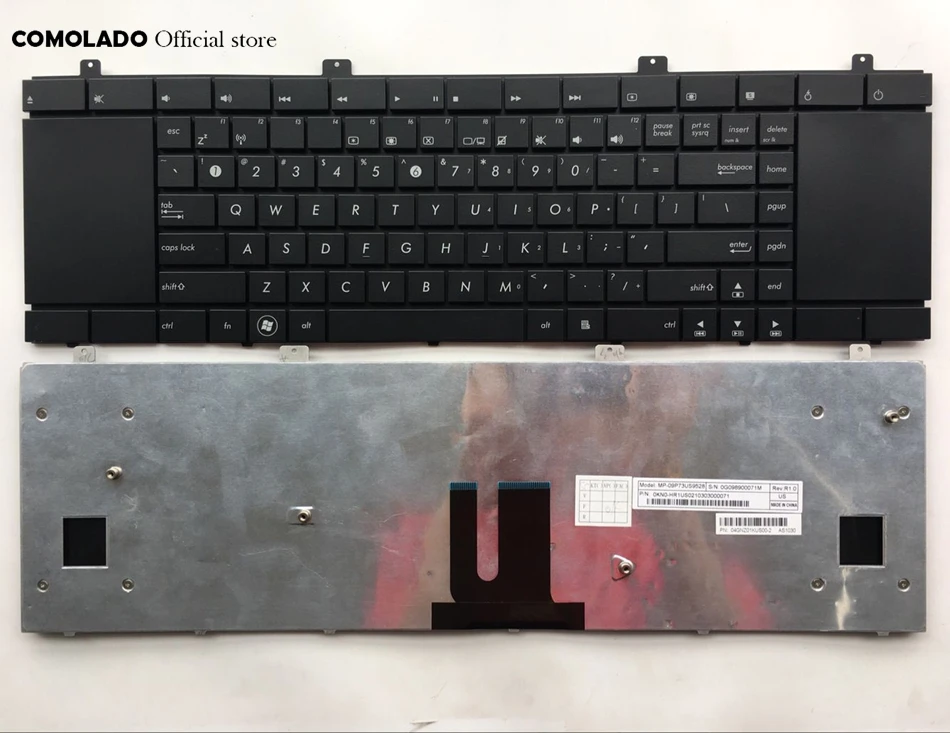 

US English keyboard For ASUS NX90 NX90J NX90JN NX90JQ NX90SN A32 black Keyboard US Layout