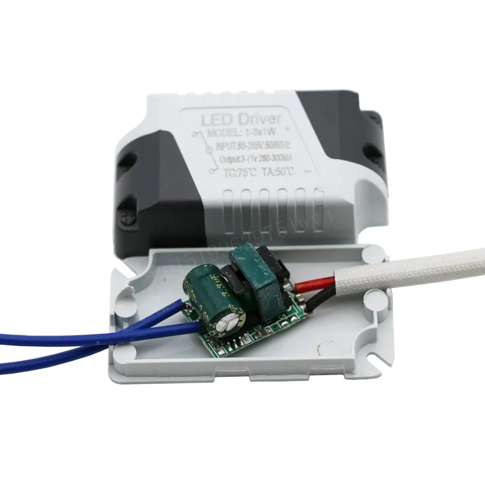 5 шт./лот светодиодный драйвер 300mA 1 3x1W 1W 2W 3W источник питания AC 85 265V DC 3 V 11 для