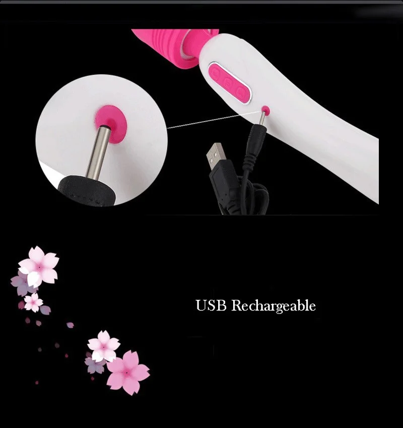 LILO Rechargeable Magic Wand Powerful Body Massager Clitoral Vibrator AV Vibrators Adult Sex Toys for Couples Sex Products 8
