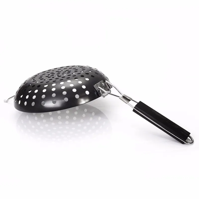 Folding Handle Round Pizza Grill Pan (6)