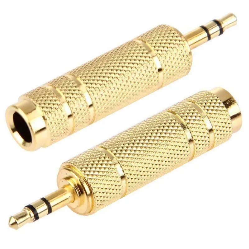 3.5mm Male to 6.5mm Female Stereo Audio Convertor Adapter Goldplated (4)
