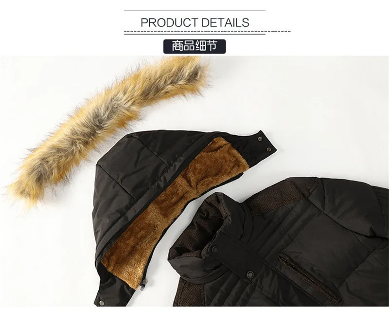 Men's Casual Parkas 2018 Winter Warm Thick Man Mid-long Winter Coat Male Hooded Collar Windbreaker Parkas Jacket Jaqueta Masculino Inverno M-5XL (11)