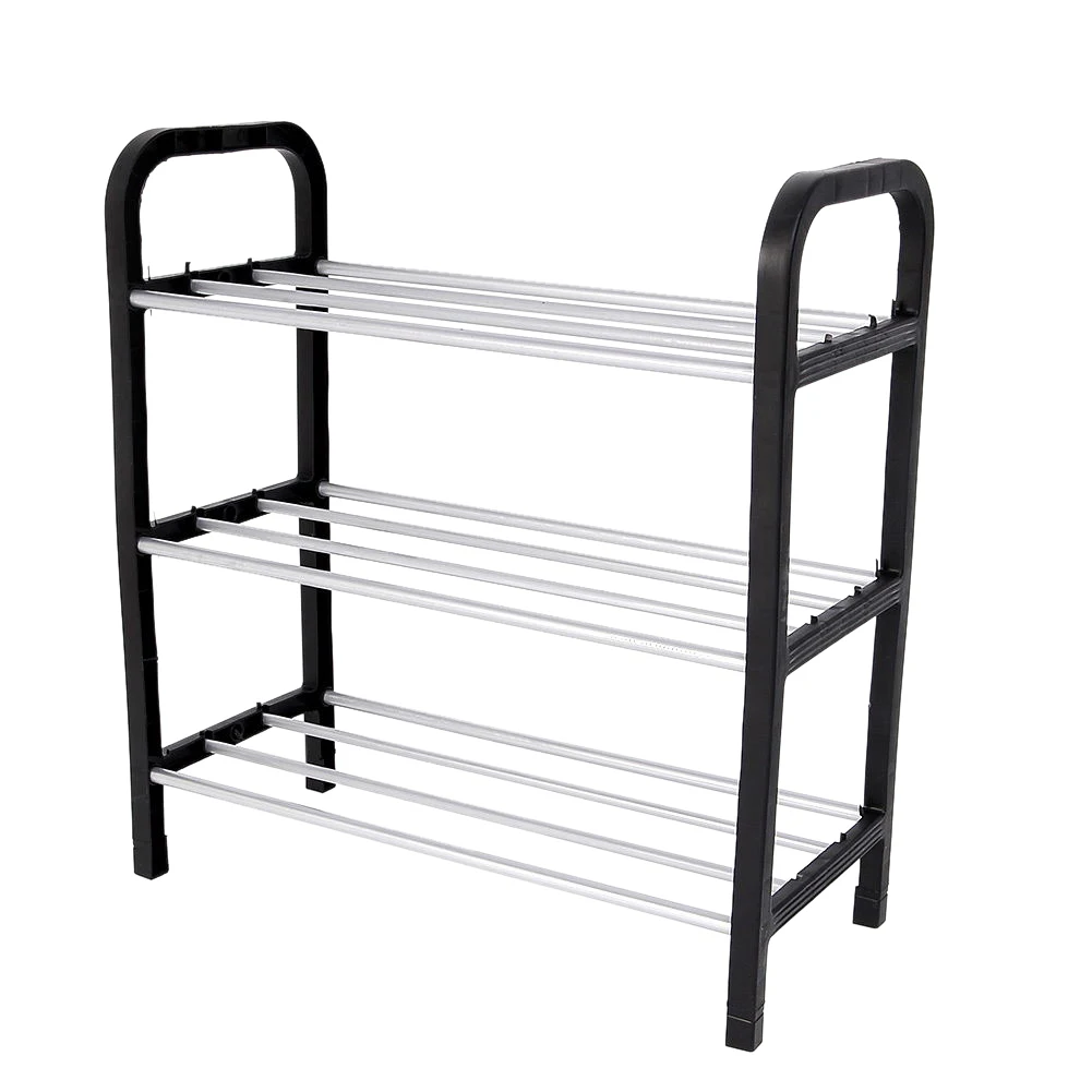 

3 layers Simple shoe rack Shoes shelf Easy Assembled Plastic Storage Organizer Stand Holder Keep Room Neat Door Space Saving