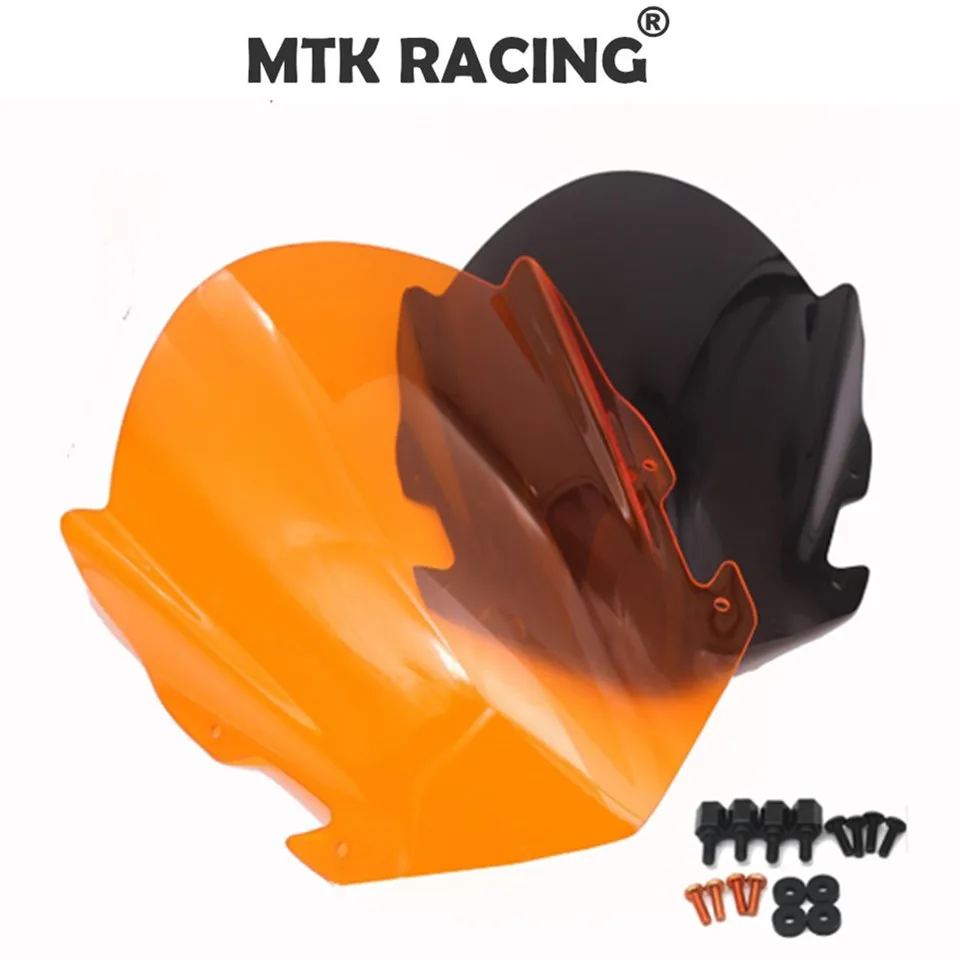 

Motorcycle Accessories Screen Windshield Fairing Windscreen ForKTM RC125 RC390 2014-2018 MTKRACING