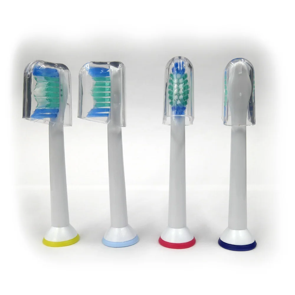 4 шт Съемные насадки для зубной щетки HX6014 для Philips Sonicare ProResults HX6013 HX6530 HX6930 HX6950 HX6730 HX3110 HX6721 6512