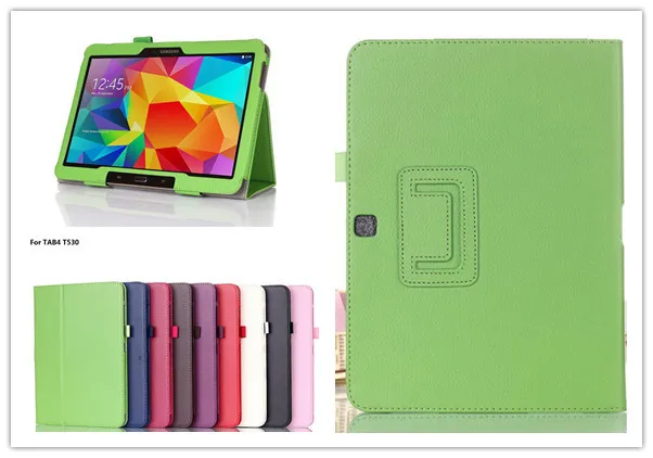

New Flip Leather Stand Case Cover Tablet Holster for Samsung Galaxy Tab 4 10.1 SM T530 T531 T535 +Gift film Free Shipping