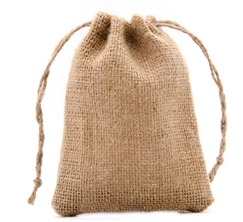 

vintage Hessian Burlap Jewelry Drawstring Pouch 8x10cm 9x12cm 10x15cm pack of 50 Wedding Birthday Party Candy Packaging Bag