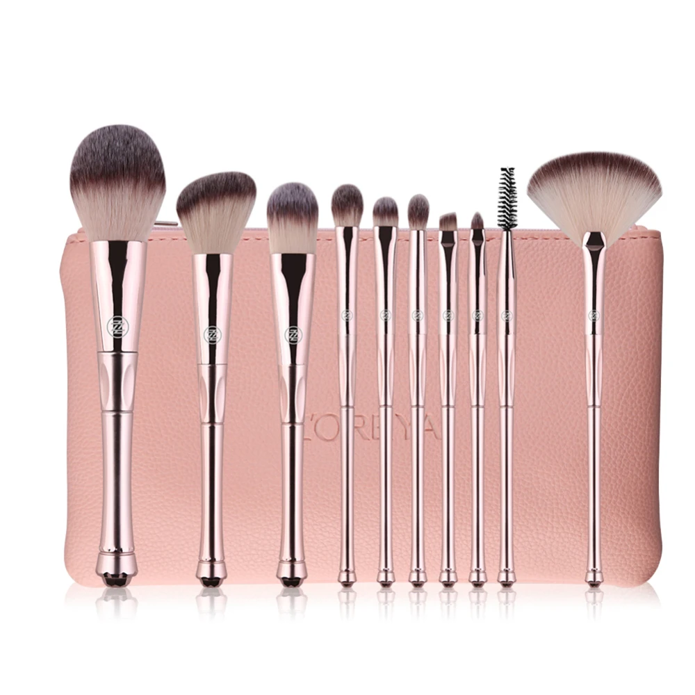 

10pcs Make Up Brushes Set for Foundation Blending Blush Concealer Eye Shadow Eyeshadow Eyeliner Lip Make up Brush Tools