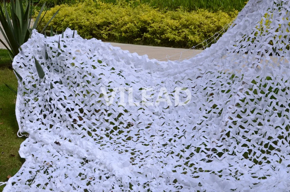Vilead 8 м x 9 м(26ft x 29.5ft) белый цифровой камуфляж чистая садовые качели Военная Униформа камуфляж сетка Солнечные укрытия Тенты паруса палатка