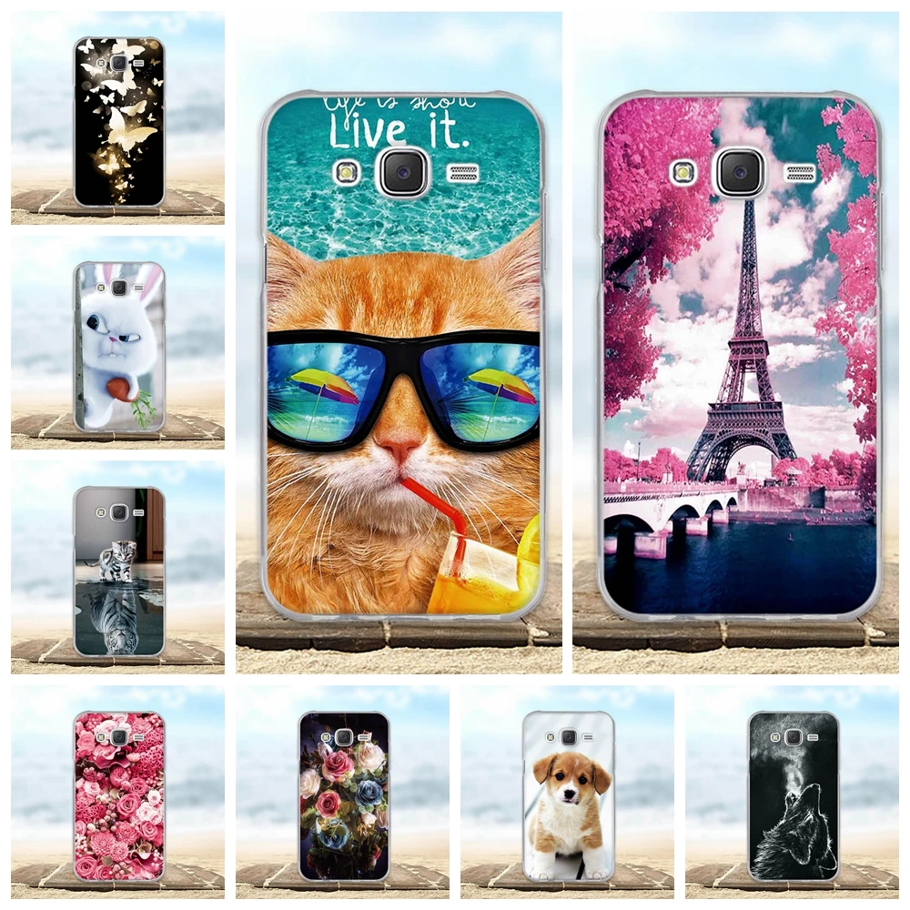 

For Samsung Galaxy J5 (2015) Case Soft Silicon TPU Back Cover 3D Pattern Cute Bag For Samsung J5 2015 SM-J500F J500 Phone Cases
