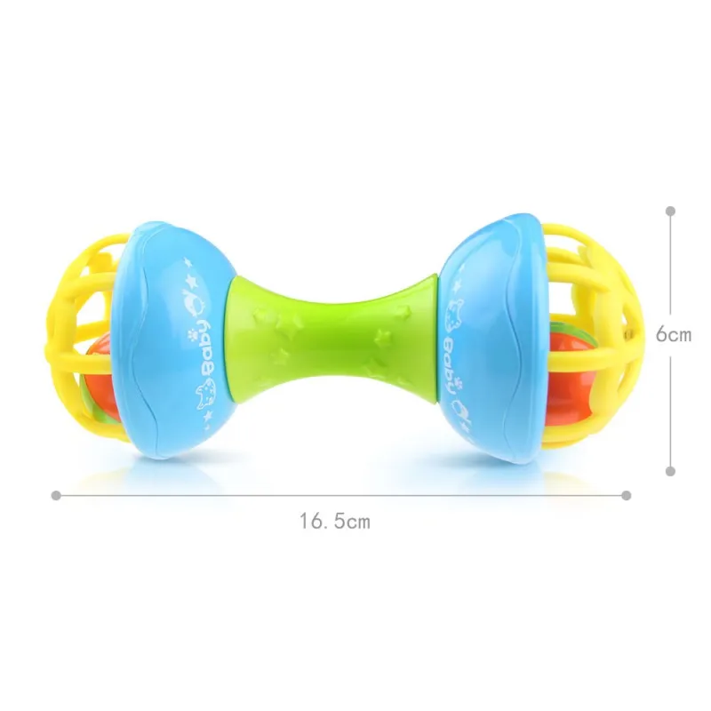 Цветная погремушка для малышей, мягкая Шариковая игрушка, шейкер, песочный молоток, для новорожденных, ручная ловля, бубен, кольцо