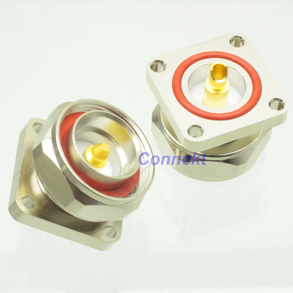 Free shipping 7/16 DIN male center 4 holes flange deck solder 3.5mm cup RF connector 1pce |