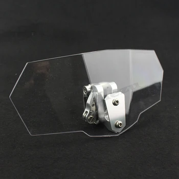 

ACZ Motorcycle Clear Adjustable Clip On Windshield Extension Spoiler Wind Deflector Windshields Windscreens For Honda Suzuki