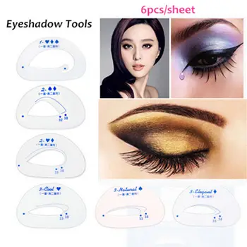 

1 Pack Makeup Eye stencils Cat Eye stencil Template Eyeshadow Tools Useful Eye shadow Cosmetics Make up Accessories Kit
