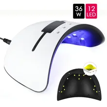 36 Вт УФ лампа Сушилка для ногтей для всех типов гель УФ светодиодный светильник для ногтей отверждения 30 s 60 s 90 s USB портативная машина УФ лампы для маникюра