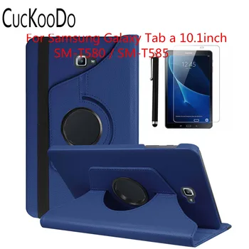

CucKooDo 360 Rotating Case Cover for Samsung Galaxy Tab A 10.1-Inch SM-T580 / SM-T585 Tablet +Stylus+Screen Film